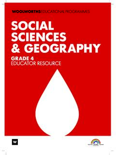 1 SOCIAL SCIENCES &amp; GEOGRAPHY - Woolworths