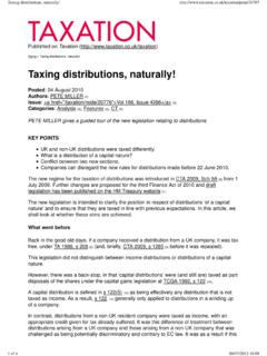 Taxing distributions, naturally! - …