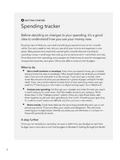 Spending tracker tool - Consumer Financial Protection …