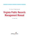 The Library of Virginia presents Virginia Public …