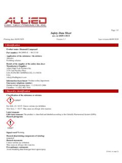 Page 1/9 Safety Data Sheet - Allied High Tech