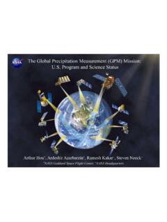 The Global Precipitation Measurement (GPM) Mission: U.S ...