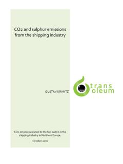 CO2 and sulphur emissions from the shipping industry
