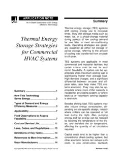 Thermal Energy Storage Strategies for Commercial HVAC …
