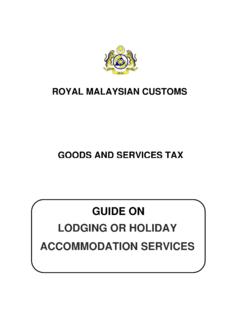 GUIDE ON LODGING OR HOLIDAY …