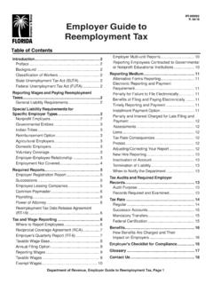 Employer Guide to Reemployment Tax - Florida …