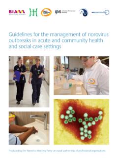 Guidelines for the management of norovirus outbreaks in ...