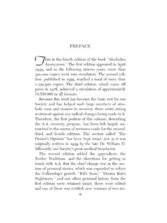 Big Book - Preface - (pp. xi-xii)