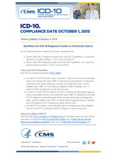 Qualifiers for ICD-10 Diagnosis Codes on Electronic Claims