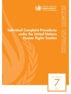 Individual Complaint Procedures ndiv under the United ...