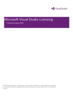 Microsoft Visual Studio 2019 Licensing