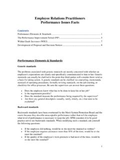 Performance Issue Facts - OPM.gov