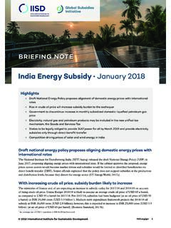India Energy Subsidy January 2018 - iisd.org
