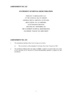 AMENDMENT NO. 152 STATEMENT OF DENTAL …