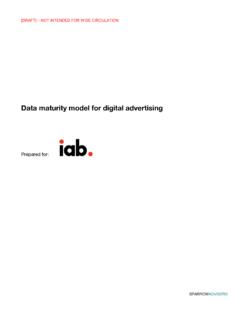 Data maturity model for digital advertising - IAB