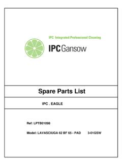 Spare Parts List - Cleaning Equipment Parts.com