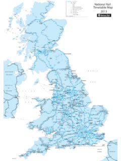 National Rail Timetable Map 2013