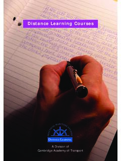 Distance Learning Courses - Cambridge Academy of Transport