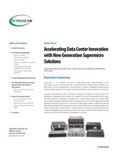 Accelerating Data Center Innovation with New Generation ...