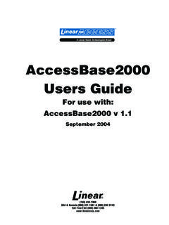AccessBase2000 Users Guide - troysfence