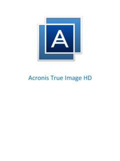Acronis True Image HD - media.kingston.com