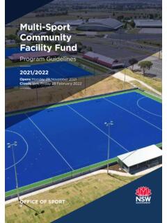 Multi-Sport Community Facility Fund