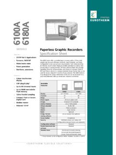 6100A, 6180A specification sheet, issue 2 - McGoff …