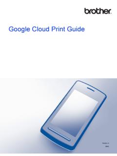 Google Cloud Print Guide - Brother