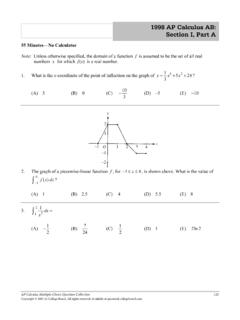 1998 AP Calculus AB: Section I, Part A - PC\|MAC