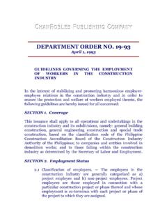 DEPARTMENT ORDER NO. 19-93 - chanrobles.com