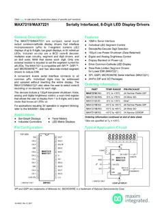 MAX7219-MAX7221 Datasheet - Maxim Integrated