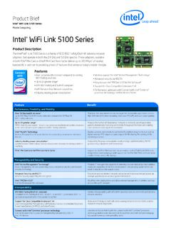 Intel WiFi Link 5100 Series