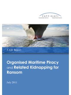 Maritime Piracy and Related Kidnapping for Ransom
