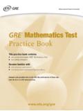GRE Mathematics Test Practice Book