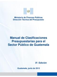 Presupuestarias para el Sector P&#250;blico de Guatemala
