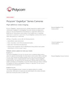 Polycom EagleEye™ Series Cameras