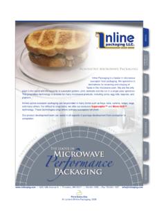 Inline Packaging is a leader in microwave susceptor food ...