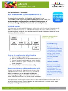 Het Intramuraal Formatiemodel 2016 - Advisaris