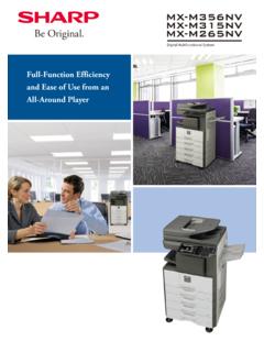 Network Printer Full-Function Efficiency and Ease of Use ...