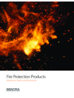 Fire Protection Products - Gentex