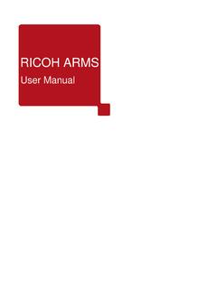 RICOH ARMS User Manual