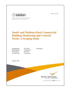 Small- and Medium-Sized Commercial Building Monitoring …