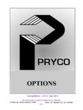OPTIONS - Pryco Fuel Systems