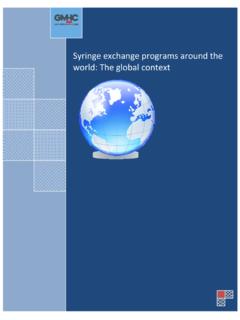 Syringe exchange programs around the world: The …