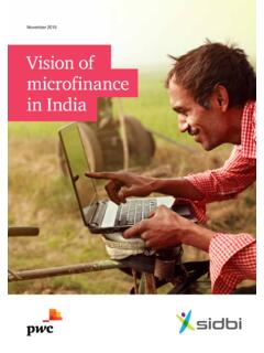 Vision of microfinance in India - pwc