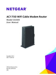 AC1750 WiFi Cable Modem Router - Netgear