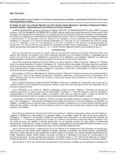 DOF - Diario Oficial de la Federaci&#243;n - Gobierno | gob.mx