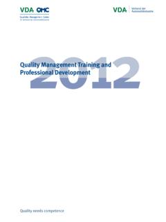 Quality Management Training and Professional …