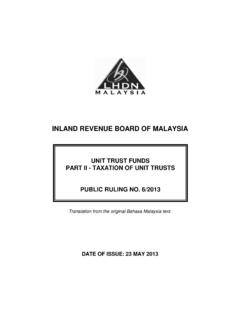 INLAND REVENUE BOARD OF MALAYSIA - Hasil