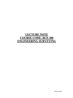 LECTURE NOTE COURSE CODE- BCE 206 ENGINEERING …